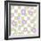 Flower Power with Check Seamless Repeat Pattern.-XenKus-Framed Photographic Print