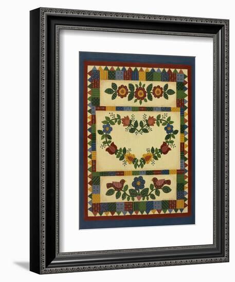 Flower Quilt 1-Debbie McMaster-Framed Premium Giclee Print