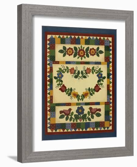 Flower Quilt 1-Debbie McMaster-Framed Giclee Print