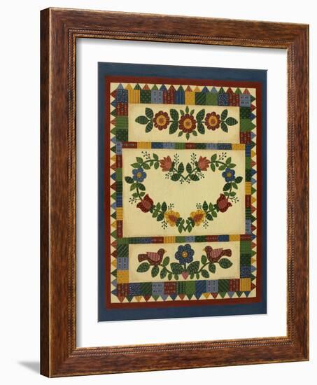 Flower Quilt 1-Debbie McMaster-Framed Giclee Print