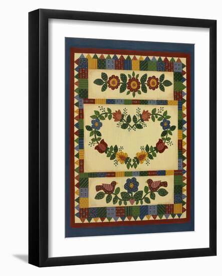 Flower Quilt 1-Debbie McMaster-Framed Giclee Print