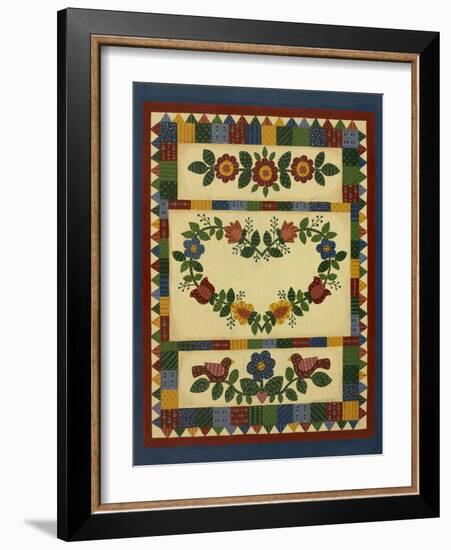 Flower Quilt 1-Debbie McMaster-Framed Giclee Print