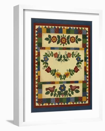 Flower Quilt 1-Debbie McMaster-Framed Giclee Print