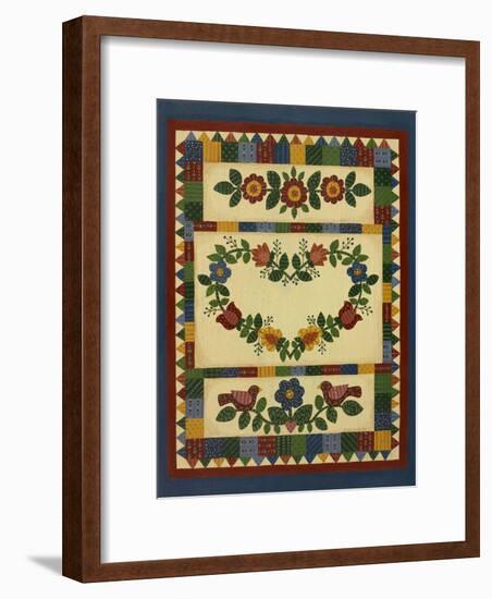 Flower Quilt 1-Debbie McMaster-Framed Giclee Print