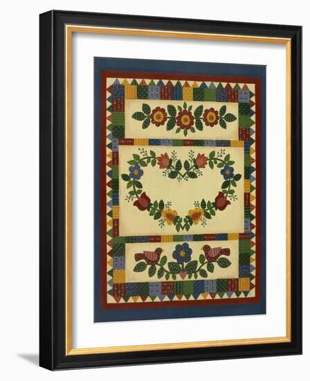 Flower Quilt 1-Debbie McMaster-Framed Giclee Print