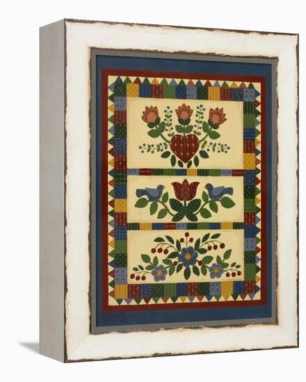 Flower Quilt 2-Debbie McMaster-Framed Premier Image Canvas