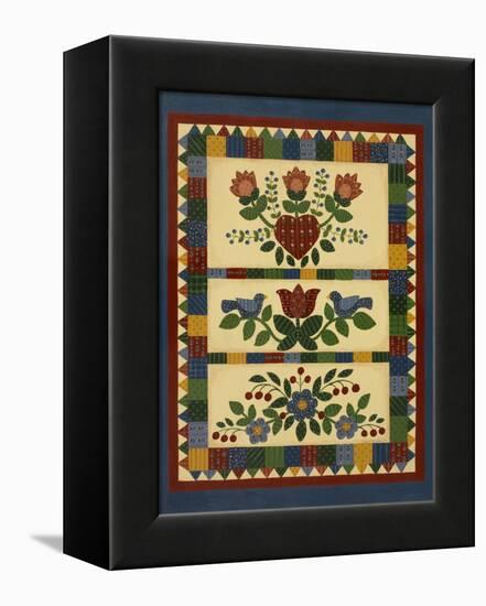 Flower Quilt 2-Debbie McMaster-Framed Premier Image Canvas