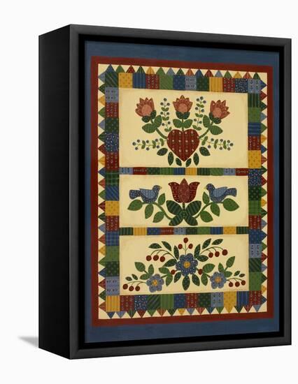 Flower Quilt 2-Debbie McMaster-Framed Premier Image Canvas