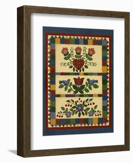 Flower Quilt 2-Debbie McMaster-Framed Premium Giclee Print