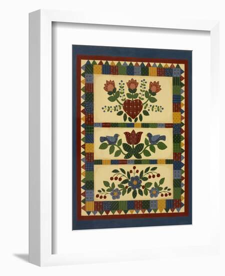 Flower Quilt 2-Debbie McMaster-Framed Premium Giclee Print