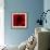 Flower Red Shade-Johan Lilja-Framed Giclee Print displayed on a wall