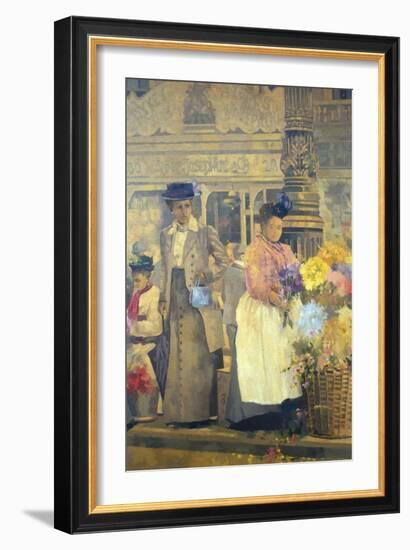 Flower Seller, London-Peter Miller-Framed Giclee Print