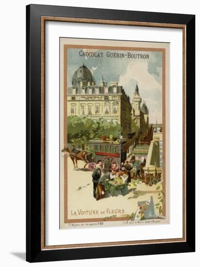 Flower Seller's Wagon-null-Framed Giclee Print