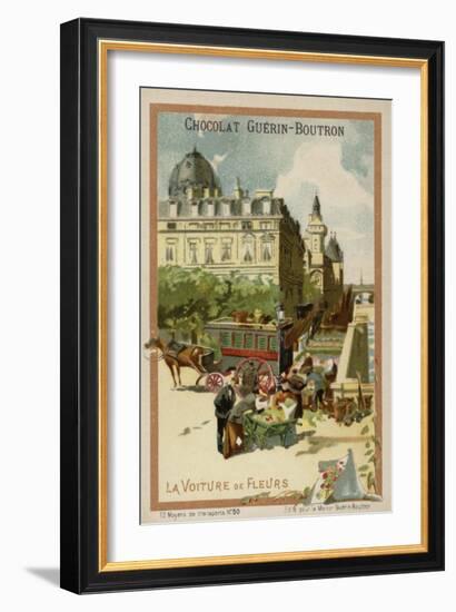 Flower Seller's Wagon-null-Framed Giclee Print