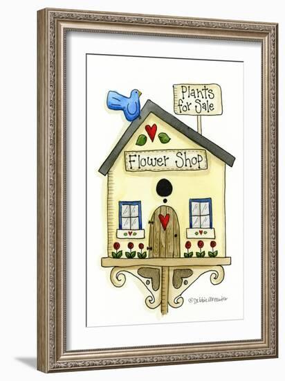 Flower Shop Birdhouse-Debbie McMaster-Framed Giclee Print