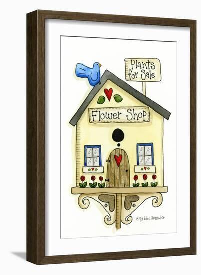 Flower Shop Birdhouse-Debbie McMaster-Framed Giclee Print