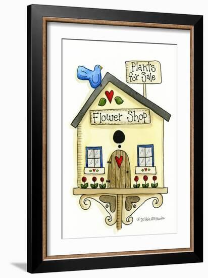 Flower Shop Birdhouse-Debbie McMaster-Framed Giclee Print