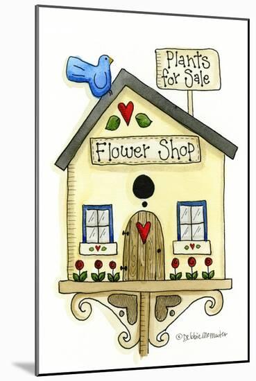 Flower Shop Birdhouse-Debbie McMaster-Mounted Giclee Print