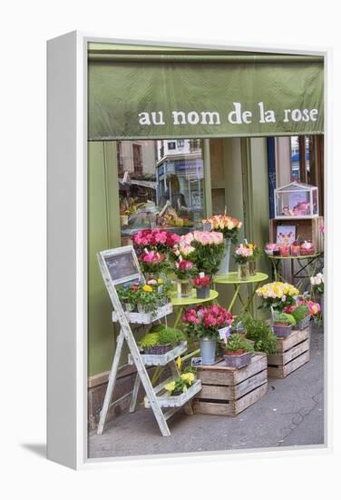 Flower Shop In Paris-Cora Niele-Framed Premier Image Canvas