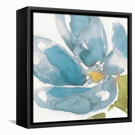 Flower Splash I-Jennifer Goldberger-Framed Stretched Canvas