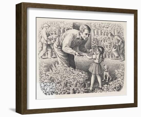Flower Stand-Lionel S^ Reiss-Framed Collectable Print