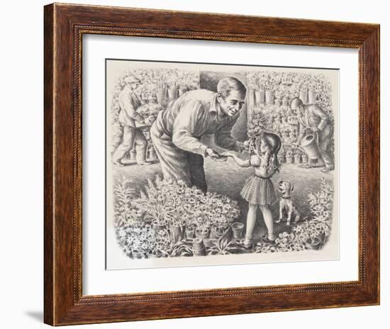 Flower Stand-Lionel S^ Reiss-Framed Collectable Print