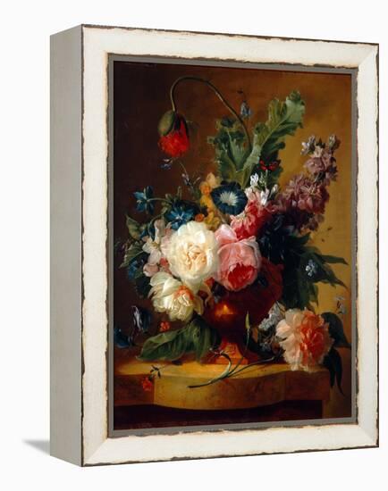 Flower Still-Life, 1740-Jan van Huysum-Framed Premier Image Canvas