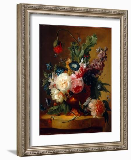 Flower Still-Life, 1740-Jan van Huysum-Framed Giclee Print