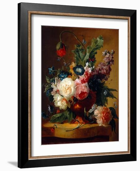 Flower Still-Life, 1740-Jan van Huysum-Framed Giclee Print