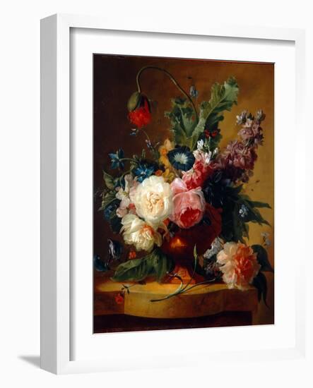 Flower Still-Life, 1740-Jan van Huysum-Framed Giclee Print