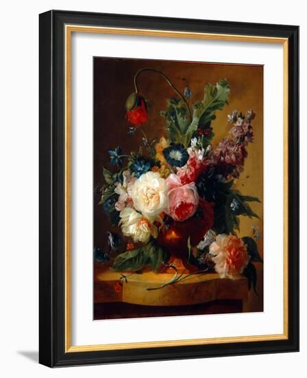 Flower Still-Life, 1740-Jan van Huysum-Framed Giclee Print