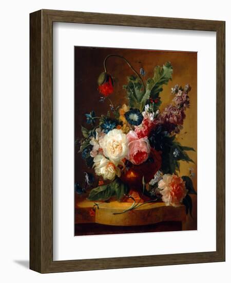 Flower Still-Life, 1740-Jan van Huysum-Framed Giclee Print