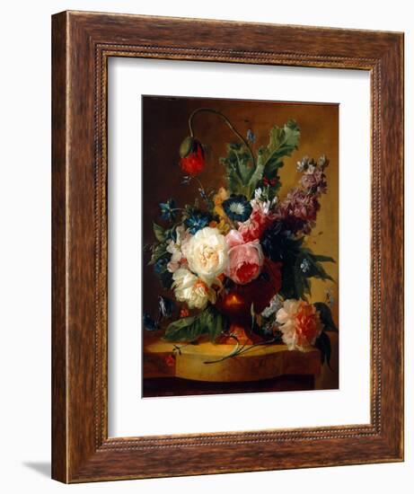 Flower Still-Life, 1740-Jan van Huysum-Framed Giclee Print