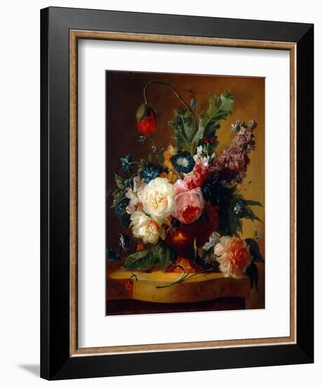 Flower Still-Life, 1740-Jan van Huysum-Framed Giclee Print