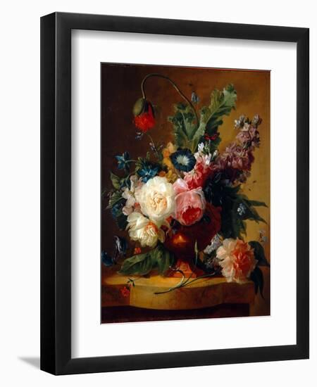 Flower Still-Life, 1740-Jan van Huysum-Framed Giclee Print