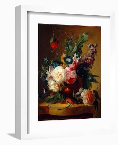 Flower Still-Life, 1740-Jan van Huysum-Framed Giclee Print