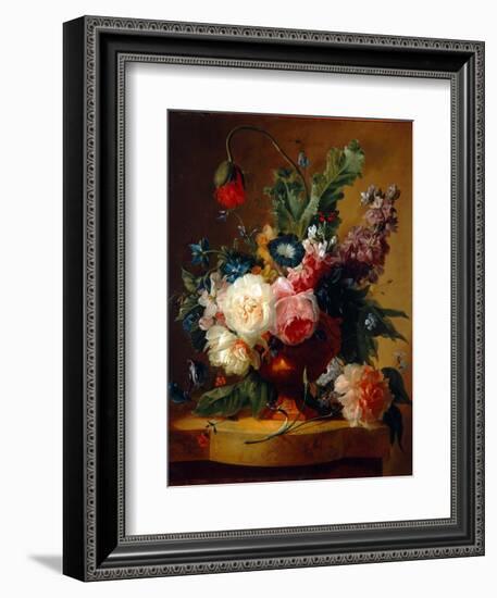 Flower Still-Life, 1740-Jan van Huysum-Framed Giclee Print