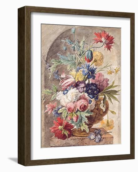 Flower Still Life, Ca 1734-Jan Van Der Heyden-Framed Giclee Print