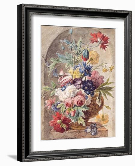 Flower Still Life, Ca 1734-Jan Van Der Heyden-Framed Giclee Print