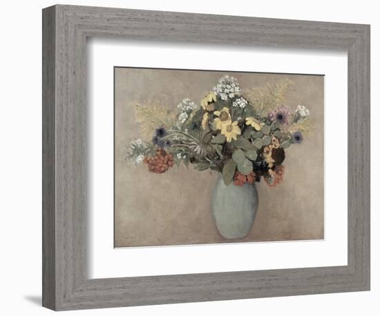 Flower Still Life No.2-Odilon Redon-Framed Giclee Print