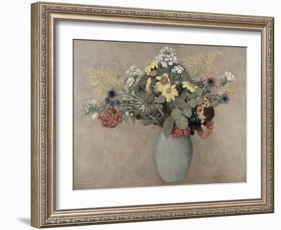 Flower Still Life No.2-Odilon Redon-Framed Giclee Print