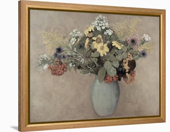 Flower Still Life No.2-Odilon Redon-Framed Premier Image Canvas