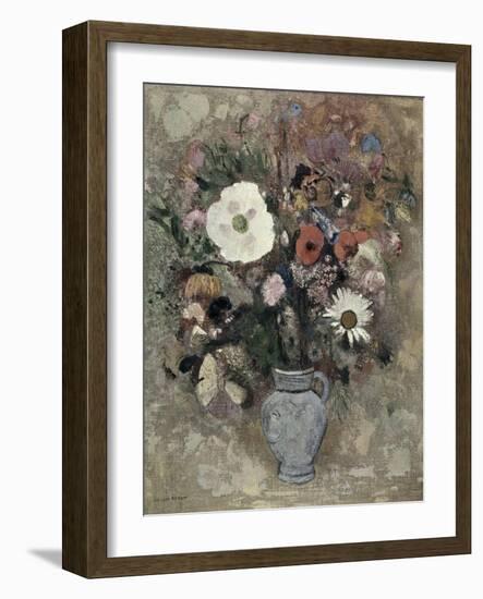 Flower Still Life-Odilon Redon-Framed Giclee Print
