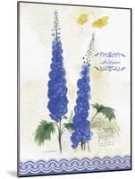 Flower Study on Lace VIII-Elissa Della-piana-Mounted Art Print