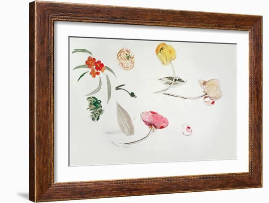 Flower Study-Odilon Redon-Framed Giclee Print