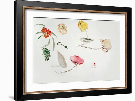 Flower Study-Odilon Redon-Framed Giclee Print