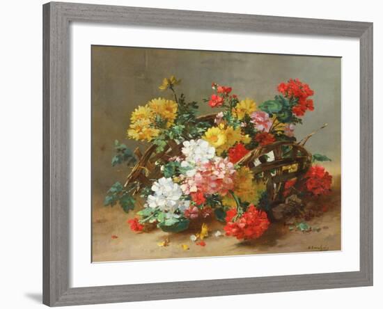 Flower Study-Eugene Henri Cauchois-Framed Giclee Print