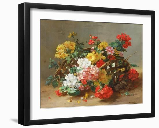 Flower Study-Eugene Henri Cauchois-Framed Giclee Print