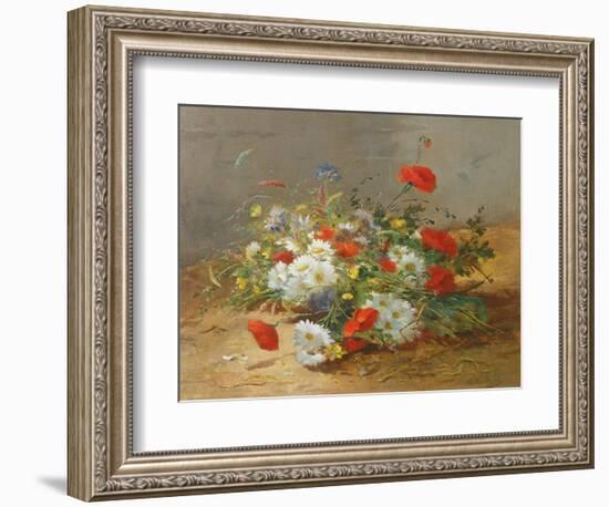 Flower Study-Eugene Henri Cauchois-Framed Giclee Print
