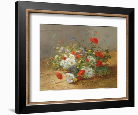 Flower Study-Eugene Henri Cauchois-Framed Giclee Print